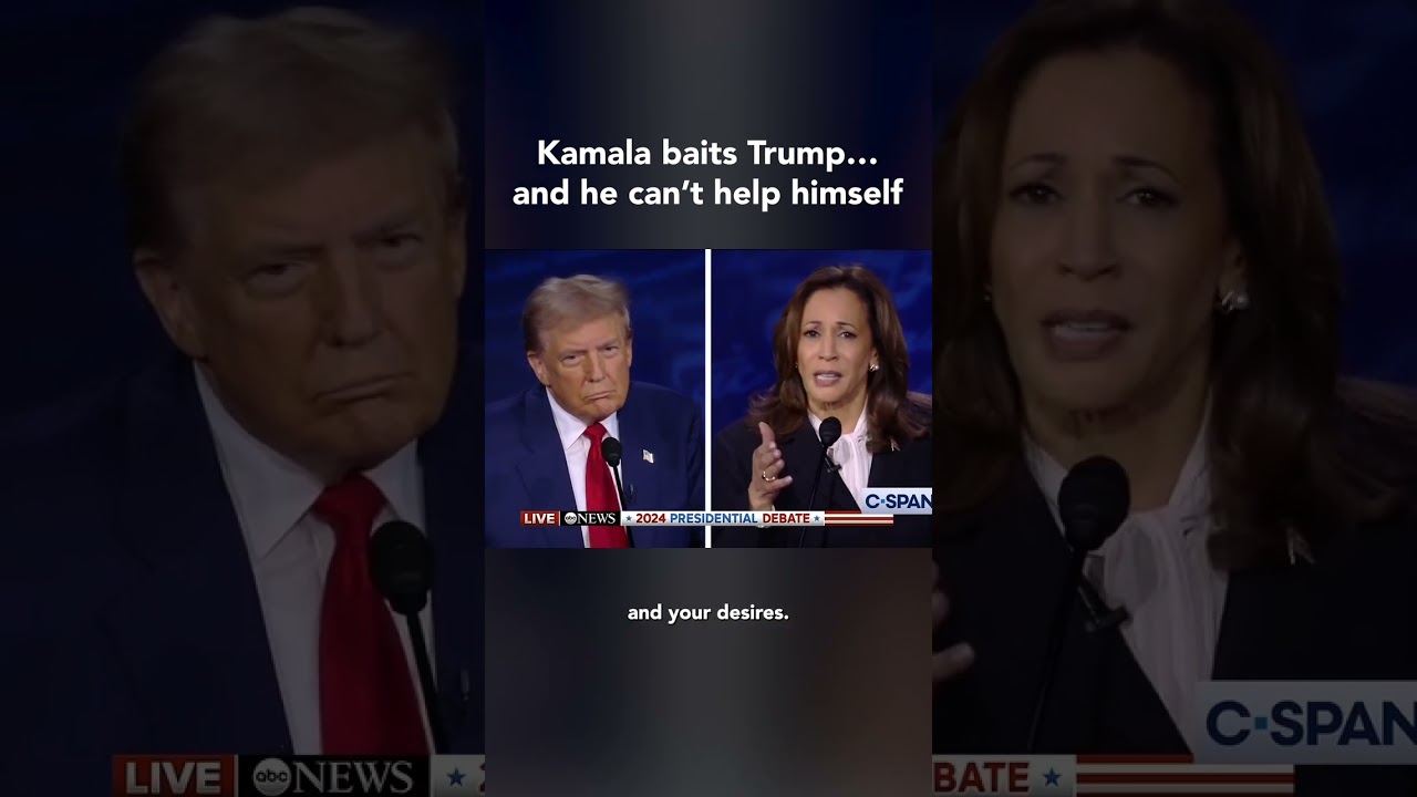 Kamala brilliants BAITS TRUMP 😂